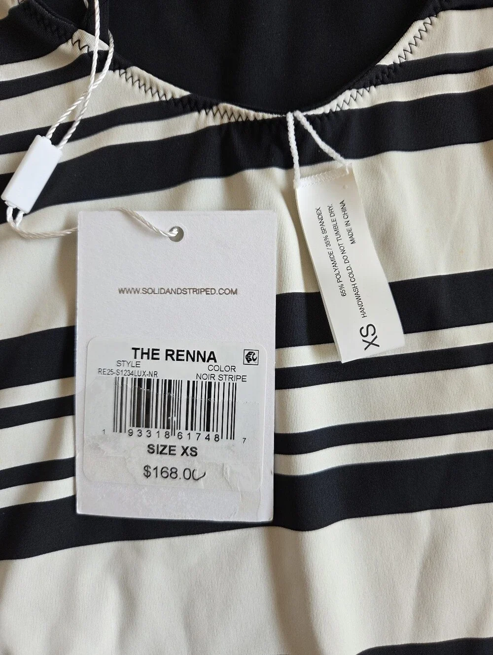 Solid & Striped Renna Reversible One Piece Swimsuit Size XS NWT $168